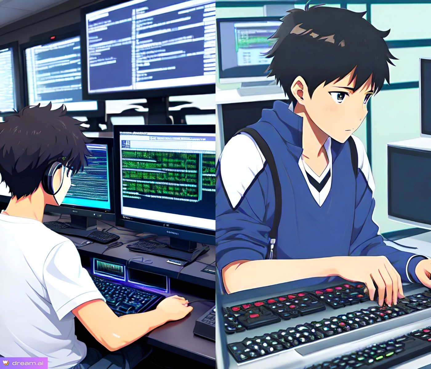 Hotpot AI Anime Generator: детали выдают сгенерированную картинку